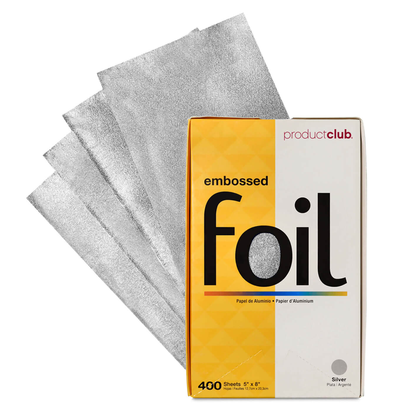 EF400-SL Product Club Precut Silver Embossed Hair Highlighting Foil