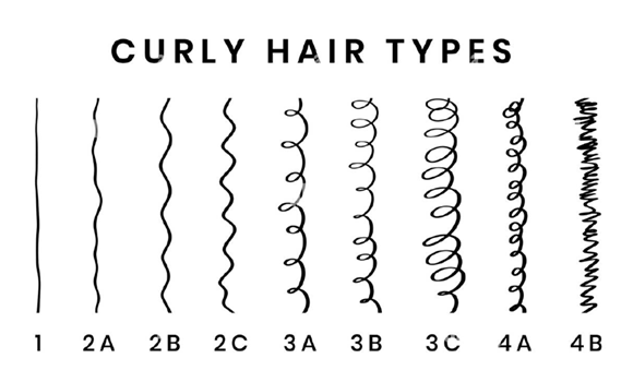 curly hair types